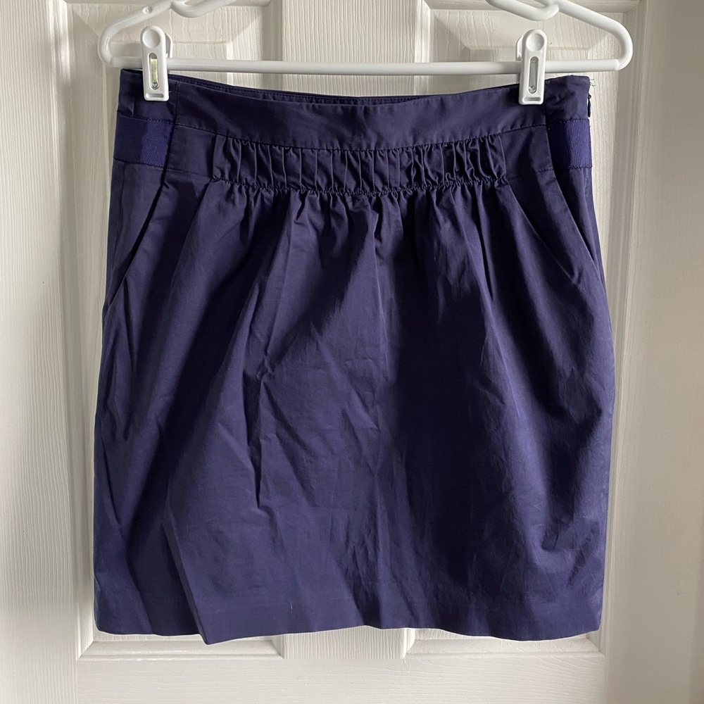Navy Banana Republic Mini Skirt with Pockets